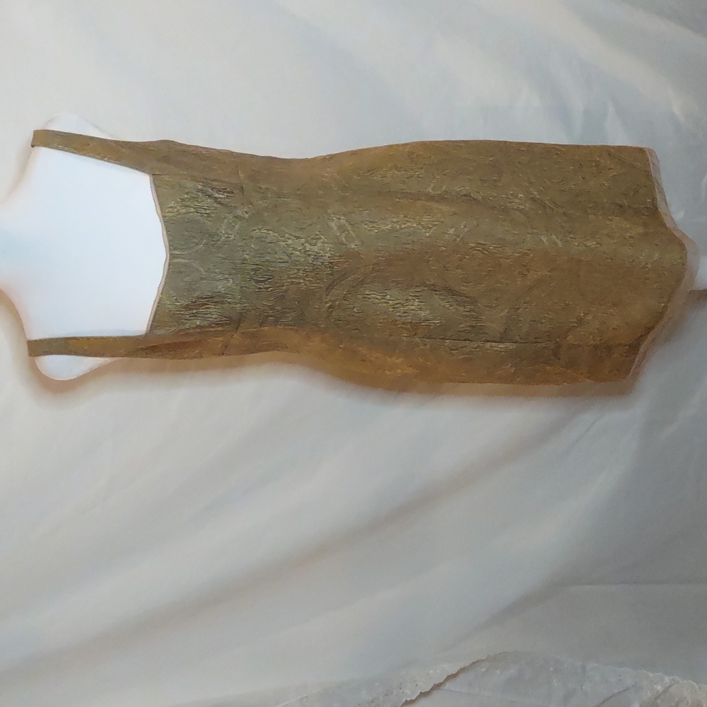 Elie Tahari metallic gold dress cocktail party Wedding Size 6 nwt